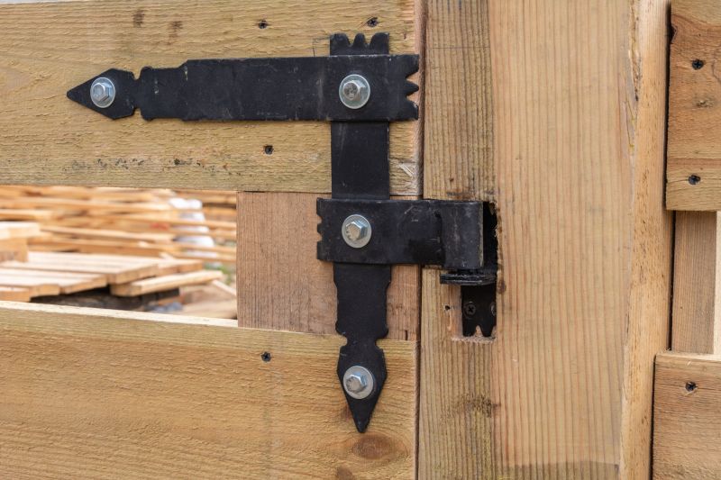 Repaired Gate Hinges